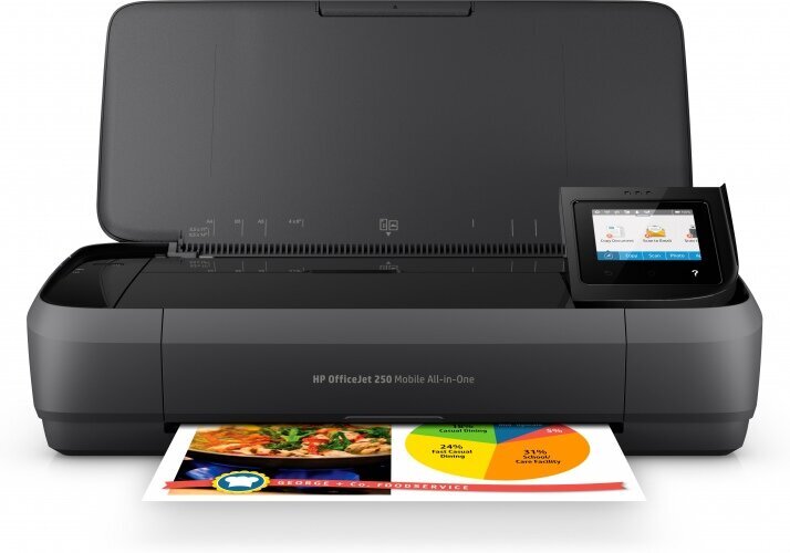 HP OfficeJet 250 Mobile A4, Wifi, Color, All in One kaina ir informacija | Spausdintuvai | pigu.lt