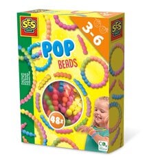 Karoliukų rinkinys Ses Pop Beads, 48 vnt kaina ir informacija | Lavinamieji žaislai | pigu.lt