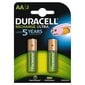 Elementai Duracell Rechargeable Accu Stay Charged 2500mAh HR6 AA (LR6), 2 vnt. kaina ir informacija | Elementai | pigu.lt