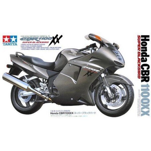 Surenkamas modelis Honda CBR 1100XXS Tamiya, 14070, 1/12 цена и информация | Konstruktoriai ir kaladėlės | pigu.lt