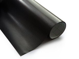 Карбоновая фольга 4D, черная, 1,52х30м цена и информация | Самоклеящиеся пленки | pigu.lt