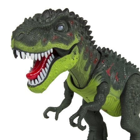 Elektroninis T-rex dinozauras vaikštantis, žalias kaina ir informacija | Žaislai berniukams | pigu.lt