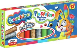 Bambino Klasikinis plastilinas 12 spalvų kaina ir informacija | Bambino Vaikams ir kūdikiams | pigu.lt