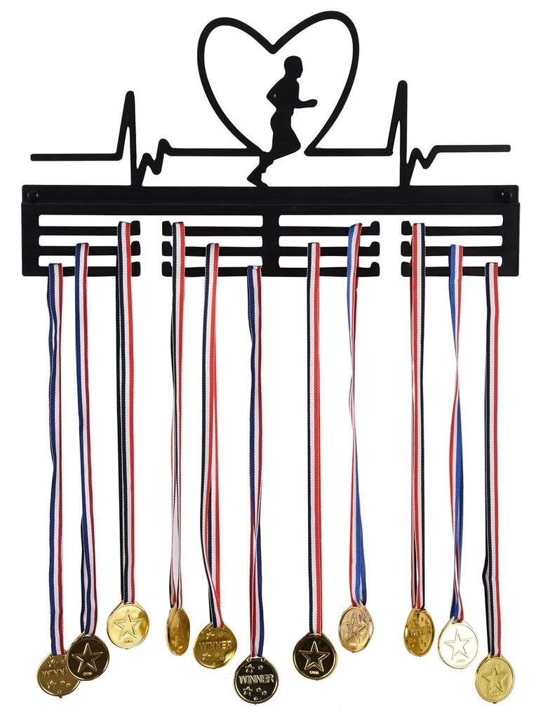 Medalių kabykla - Bėgimo pulsas kaina ir informacija | Vaikiškos lentynos | pigu.lt