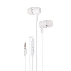 Setty wired earphones white цена и информация | Наушники | pigu.lt