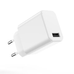 Setty charger 1x USB 3A white цена и информация | Зарядные устройства для телефонов | pigu.lt