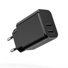 Setty charger 2x USB 3A black цена и информация | Зарядные устройства для телефонов | pigu.lt