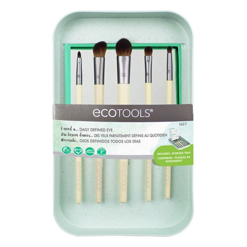 Makiažo šepetėlių rinkinys Ecotools Daily Defined, 6 vnt. kaina ir informacija | Makiažo šepetėliai, kempinėlės | pigu.lt