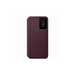 Чехол Clear View для Samsung Galaxy S22, бордовый цена и информация | Чехлы для телефонов | pigu.lt
