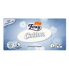 Бумажные салфетки Facial Cotton Foxy (90 штук) цена и информация | Ватная продукция, влажные салфетки | pigu.lt