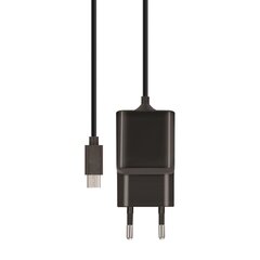 Maxlife MXTC-03 charger 2.1A black with microUSB cable 1 m цена и информация | Зарядные устройства для телефонов | pigu.lt
