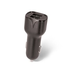 Maxlife MXCC-01 automobilinis pakrovėjas 2x USB 2.4A black + USB-C cable kaina ir informacija | Krovikliai telefonams | pigu.lt