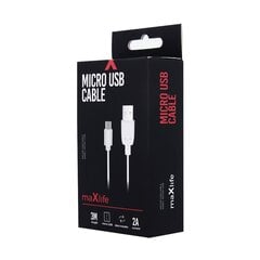 Maxlife cable USB - microUSB, 3 m kaina ir informacija | Laidai telefonams | pigu.lt