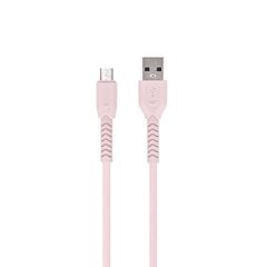 Maxlife MXUC-04 cable USB - microUSB 1,0 m 3A pink цена и информация | Кабели для телефонов | pigu.lt