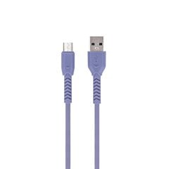 Maxlife MXUC-04 cable USB - microUSB 1,0 m 3A white цена и информация | Кабели для телефонов | pigu.lt