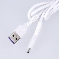 Maxlife MXUC-04 cable USB - microUSB 1,0 m 3A white цена и информация | Кабели для телефонов | pigu.lt