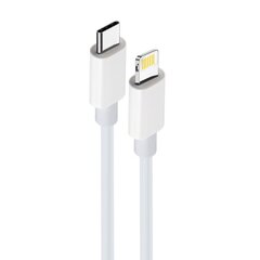 Maxlife MXUC-05 cable USB-C - Lightning 1,0 m 20W white цена и информация | Кабели для телефонов | pigu.lt