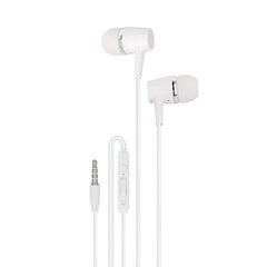 Maxlife wired earphones MXEP-02 jack 3,5mm white цена и информация | Наушники | pigu.lt