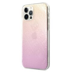 Guess чехол для iPhone 12 / 12 Pro 6,1" GUHCP12M3D4GGPG pink hard чехол 3D Raised 4G Gradient цена и информация | Чехлы для телефонов | pigu.lt