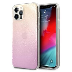 Guess чехол для iPhone 12 / 12 Pro 6,1" GUHCP12M3D4GGPG pink hard чехол 3D Raised 4G Gradient цена и информация | Чехлы для телефонов | pigu.lt