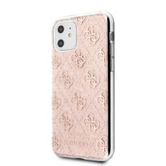 Чехол Guess для Samsung Galaxy A72 GUHCA72PCU4GLPI pink hard case 4G Glitter цена и информация | Чехлы для телефонов | pigu.lt