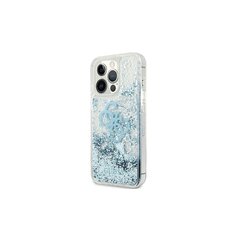 Guess чехол для iPhone 13 Mini 5,4" GUHCP13SLG4GBL blue hard чехол 4G Big Liquid Glitter цена и информация | Чехлы для телефонов | pigu.lt