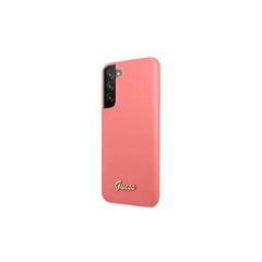 Guess чехол для Samsung Galaxy S22 Plus GUHCS22MLSLMGFU fushia hard чехол Silicone Metal Logo Script цена и информация | Чехлы для телефонов | pigu.lt