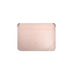 Чехол  Guess sleeve GUCS16PSATLP 16” pink Saffiano Triangle цена и информация | Рюкзаки, сумки, чехлы для компьютеров | pigu.lt