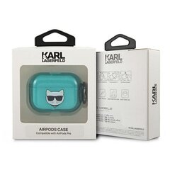 Karl Lagerfeld case for Airpods Pro KLAPUCHFL blue Choupette цена и информация | Аксессуары для наушников | pigu.lt