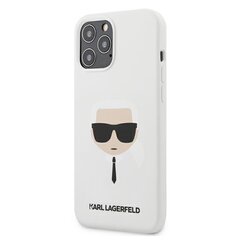 Telefono dėklas Karl Lagerfeld iPhone 12 / 12 Pro 6,1" KLHCP12MSLKHWH kaina ir informacija | Telefono dėklai | pigu.lt