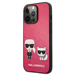 Karl Lagerfeld чехол для iPhone 13 Mini 5,4" KLHCP13SPCUSKCP fushia hard чехол Iconic Karl & Choupette цена и информация | Чехлы для телефонов | pigu.lt
