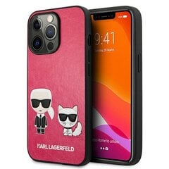 Karl Lagerfeld чехол для iPhone 13 Mini 5,4" KLHCP13SPCUSKCP fushia hard чехол Iconic Karl & Choupette цена и информация | Чехлы для телефонов | pigu.lt
