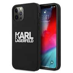 Karl Lagerfeld для iPhone 13 Mini 5,4'' KLHCP13SSLKLRBK Silicone Stack Logo черный цена и информация | Чехлы для телефонов | pigu.lt