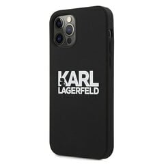 Karl Lagerfeld для iPhone 13 Mini 5,4'' KLHCP13SSLKLRBK Silicone Stack Logo черный цена и информация | Чехлы для телефонов | pigu.lt