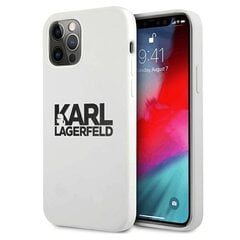 Karl Lagerfeld для iPhone 13 Mini 5,4'' KLHCP13SSLKLWH Silicone Stack Logo white цена и информация | Чехлы для телефонов | pigu.lt