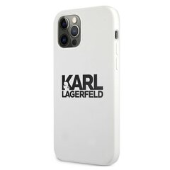 Karl Lagerfeld для iPhone 13 Mini 5,4'' KLHCP13SSLKLWH Silicone Stack Logo white цена и информация | Чехлы для телефонов | pigu.lt