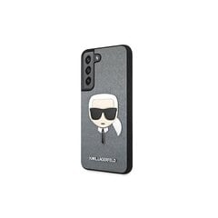 Karl Lagerfeld чехол для Samsung Galaxy S22 Plus KLHCS22MSAKHSL hard чехол silver Saffiano Karl`s Head цена и информация | Чехлы для телефонов | pigu.lt