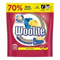 Капсулы для стирки с кератином Woolite Color Protection Mix Colors, 33шт. цена и информация | Средства для стирки | pigu.lt