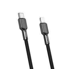XO cable NB183A USB-C - Lightning 1,0m 20W black kaina ir informacija | Laidai telefonams | pigu.lt