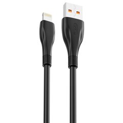 Кабель XO NB185 USB - Lightning, 1.0 м 6А, черный цена и информация | Кабели для телефонов | pigu.lt