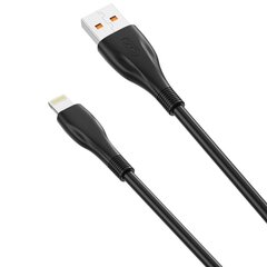 Кабель XO NB185 USB - Lightning, 1.0 м 6А, черный цена и информация | Кабели для телефонов | pigu.lt