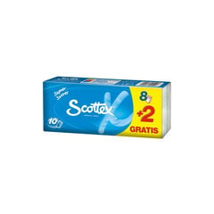 Бумажные салфетки Scottex (10 x 10 шт) цена и информация | Ватная продукция, влажные салфетки | pigu.lt