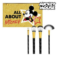 Makiažo šepetėlių rinkinys Mickey Mouse, 5 vnt kaina ir informacija | Makiažo šepetėliai, kempinėlės | pigu.lt