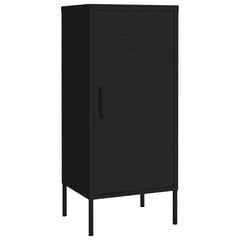 vidaXL Sandėliavimo spintelė, juoda, 42,5x35x101,5cm, plienas цена и информация | Шкафчики в гостиную | pigu.lt