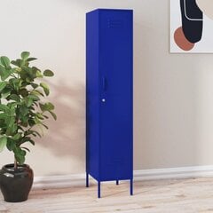 Persirengimo spintelė, tamsiai mėlyna, 35x46x180cm, plienas цена и информация | Шкафчики в гостиную | pigu.lt