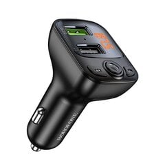 Borofone BC41 Bluaetooth MP3-плеер / FM- модулятор (hands free, microSD, QC3.0 USB-A, USB-A 5V/1A) цена и информация | FM-модуляторы | pigu.lt