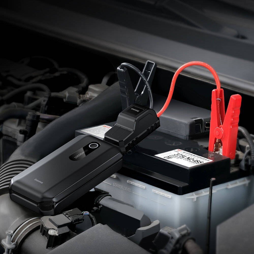 Baseus Super Energy Car Jump Starter Powerbank 10000mAh 1000A USB – Juodas kaina ir informacija | Atsarginiai maitinimo šaltiniai (power bank) | pigu.lt