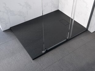 Dušo padėklas Besco Vexo Black, 90x120,130,140,150,160,170,180 cm kaina ir informacija | Dušo padėklai | pigu.lt