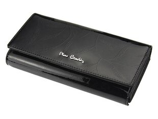 Moteriška piniginė Pierre Cardin LEAF 102, juoda kaina ir informacija | Piniginės, kortelių dėklai moterims | pigu.lt