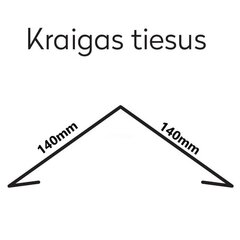 Raudonas Plieninis Stogo Kraigas 2m, 140x140mm kaina ir informacija | Stogo dangos | pigu.lt